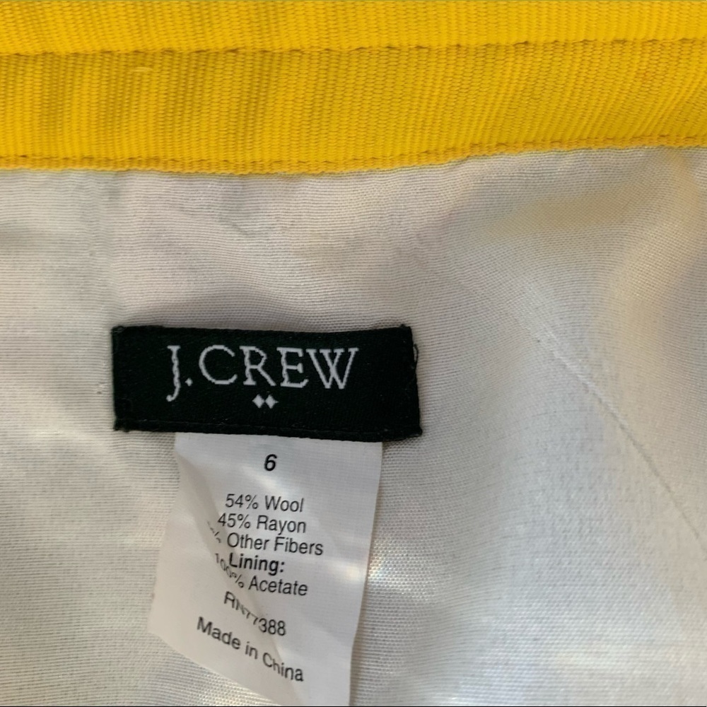 J Crew Factory Wool Blend Plaid Skirt Size 6 - Picture 8 of 9